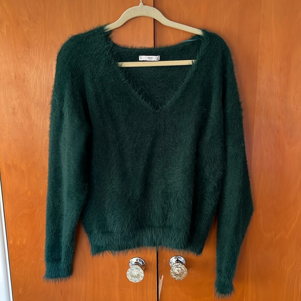 Teal Fuzzy women’s sweater